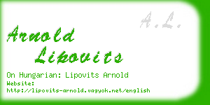 arnold lipovits business card